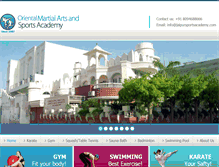 Tablet Screenshot of jaipursportsacademy.com